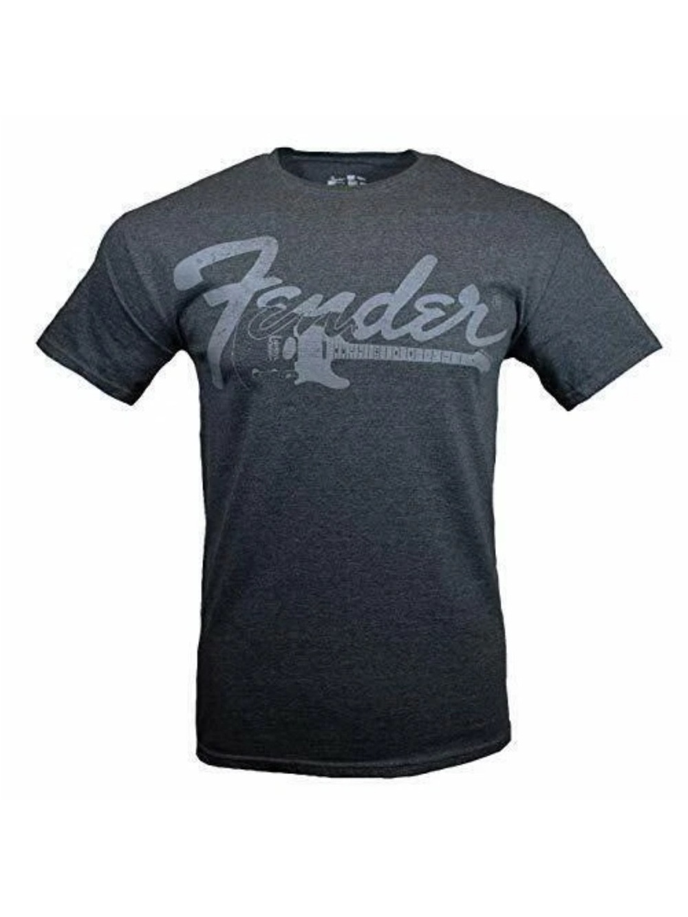 New Fender large Charcoal Gray Short Sleeve Logo Tee
